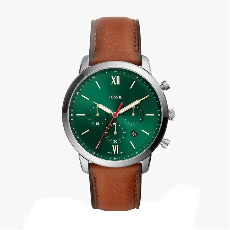 Fossil Neutra Chronograph Green Dial Brown Men's Watch- FS5735